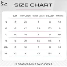 Load image into Gallery viewer, size chart for women’s mechanic work shirt mws-w-bkfu