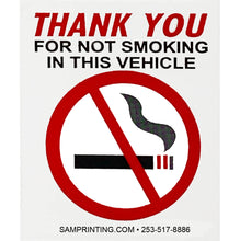 Load image into Gallery viewer, Generic No Smoking Window Stickers