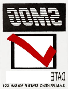 generic smog emissions safety check vehicle service reminder window stickers